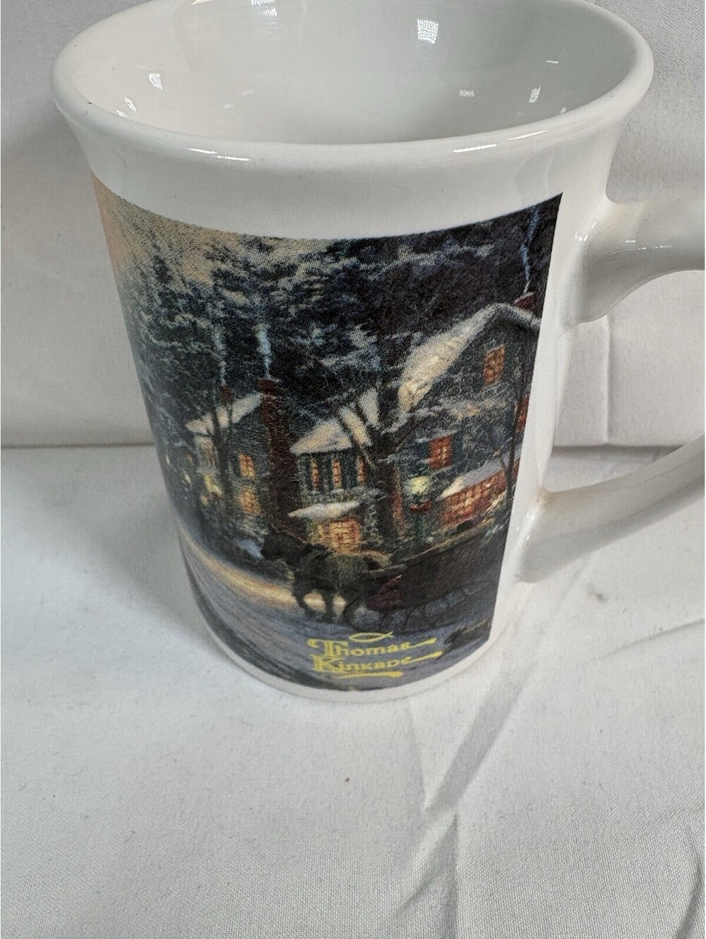 Vintage 1997 Thomas Kinkade Hometown Christmas Memories 2006 Coffee Tea Mug
